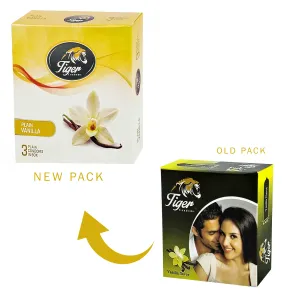 Tiger Vanilla Flavored Condom 3's Pack